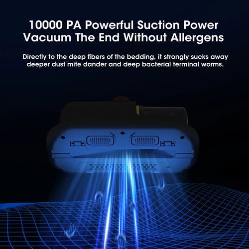 10kPa Handheld Mattress Vacuum Mite Remover Cordless Cleaner for Home - lattyboutique
