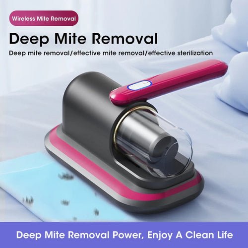 10kPa Handheld Mattress Vacuum Mite Remover Cordless Cleaner for Home - lattyboutique