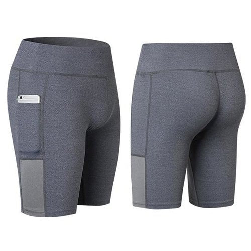All Seasons Yoga Shorts Stretchable With Phone Pocket - lattyboutique
