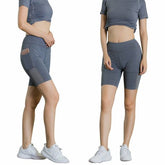 All Seasons Yoga Shorts Stretchable With Phone Pocket - lattyboutique