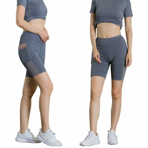 All Seasons Yoga Shorts Stretchable With Phone Pocket - lattyboutique