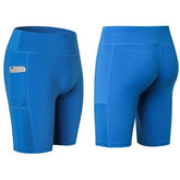 All Seasons Yoga Shorts Stretchable With Phone Pocket - lattyboutique