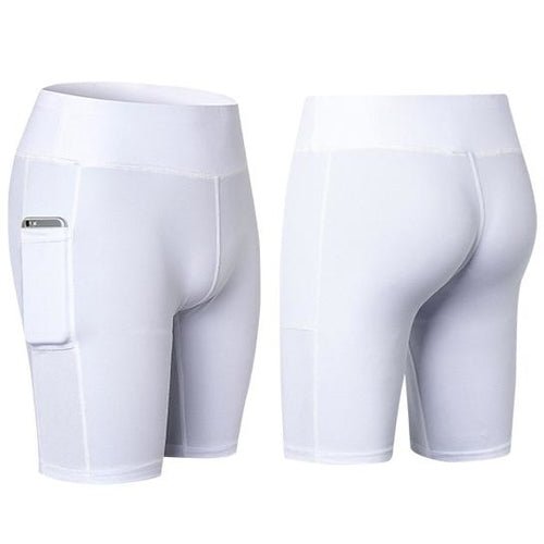All Seasons Yoga Shorts Stretchable With Phone Pocket - lattyboutique