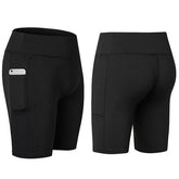 All Seasons Yoga Shorts Stretchable With Phone Pocket - lattyboutique