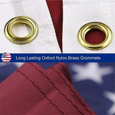 American Flag Outdoor Heavy Duty Embroidered Stars USA Flag - lattyboutique
