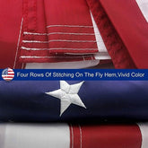 American Flag Outdoor Heavy Duty Embroidered Stars USA Flag - lattyboutique