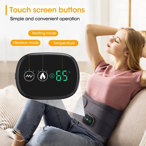 Heat Therapy Lumbar Brace Support Massager Waist Massager Back Belt - lattyboutique