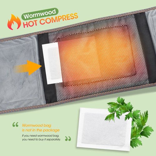 Heat Therapy Lumbar Brace Support Massager Waist Massager Back Belt - lattyboutique